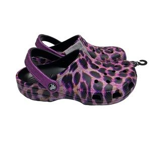 Crocs Classic Animal Print Clog  Kids 6 Womens 8